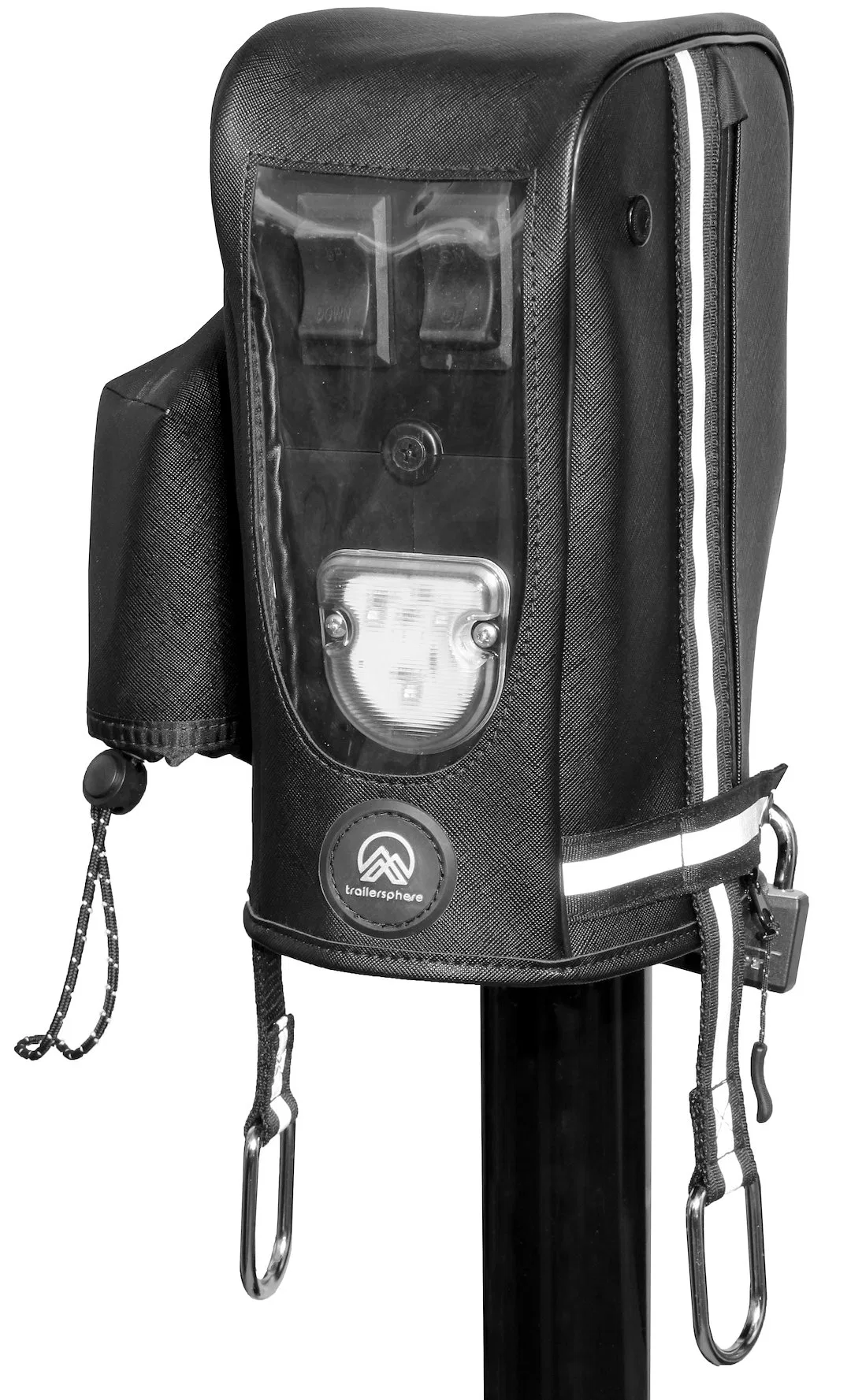CCFIC05 – TRAIL SPHERE Trailer Tongue Jack Cover, Use With FIC Electric Jack Protects From Dirt/ Harsh Elements/ Weat...